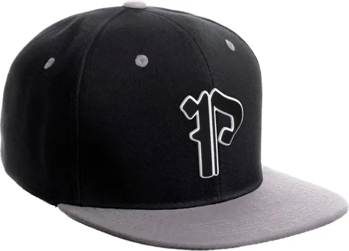 Vista 1642 de Daxton Gorra clásica con visera de billete plano con letras del alfabeto inglés antiguo de la A a la Z