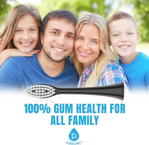 Vista 3 de Cabezales de repuesto para cepillos de dientes, paquete de 8 cabezales de cepillo eléctrico compatibles con Dazzlepro Elements, AquaSonic Toothbrush