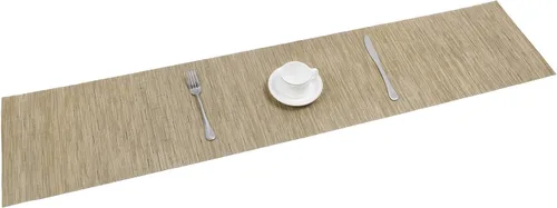 Vista 4 de SHACOS - Caminos de mesa de vinilo tejido, lavables, para uso en interiores o exteriores, fáciles de limpiar