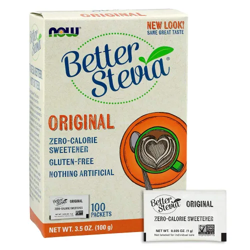 Vista 4 de NOW Foods Paquetes de extracto de stevia TwinPack, cajas de 100 unidades (paquete de 2)