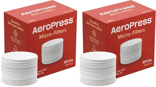 Vista 9 de AeroPress Microfiltros de papel blanco para cafetera, filtros de café compostables hechos de papel blanco, sin cloro, se adapta a cafeteras manuales