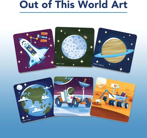 Vista 5 de Ravensburger Juego de memoria espacial – Atractivo juego cósmico a juego para niños Divertido juguete educativo Mejora la concentración