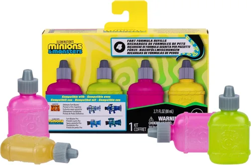 Vista 12 de Minions Illumination's Monsters Fart Blaster Pro con 8 ajustes de olor, dispara anillos apestosos de hasta 6 pies (5.9 ft) de distancia, el juguete