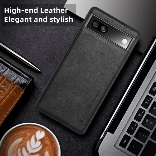 Vista 6 de X-level Funda delgada de piel sintética para Google Pixel 6A, funda delgada y delgada de TPU suave, a prueba de golpes, funda protectora para Google