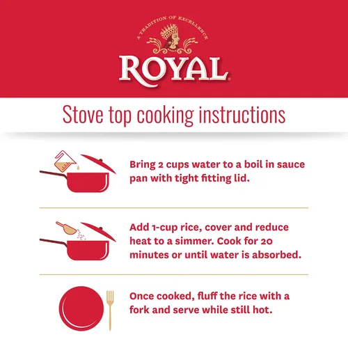 Vista 7 de Arroz blanco basmati auténtico Royal, 15 libras (paquete de 2)