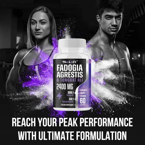 Vista 7 de 2400mg Fadogia Agrestis Tongkat Ali Suplemento - Fadogia Agrestis 1400mg y Tongkat Ali 1000mg Ultra Blend, máxima fuerza, masa muscular