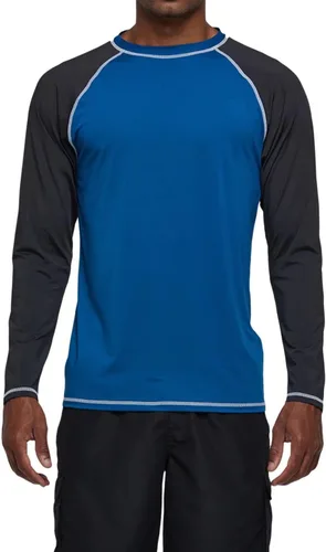 Vista 2 de Camisetas de natación de manga larga para hombres Rashguard UPF 50+ Camisa de protección solar UV Atlética Entrenamiento Correr Senderismo Camiseta
