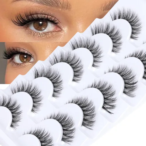 Vista 12 de JIMIRE Extensiones de pestañas naturales en racimo 320 piezas, extensiones de pestañas en racimo Wispy 30D+40D, rizadas en D, 9-16MM, mezcladas