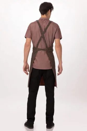 Vista 6 de Chef Works Unisex Denver Cross-Back Bib Apron