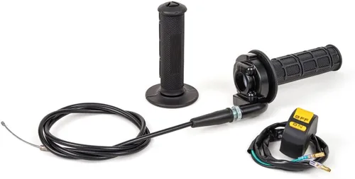 Vista 7 de PUCKY New 7/8" 22mm Twist Throttle Accelerator Handle Grips and Cable Set with Kill On Off Switch for 50cc 110cc 150cc 250cc Mini Bike ATV Quad Pit