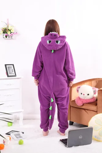 Vista 6 de Honeystore, piyama de disfraz de dinosaurio para Halloween, una pieza, unisex