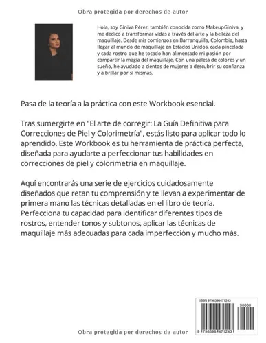 Vista 2 de WORKBOOK El Arte de Corregir Libro de Practica (Maquillaje Sin Límites La Guía Makeup Giniva para Dominar el Maquillaje) (Spanish Edition)