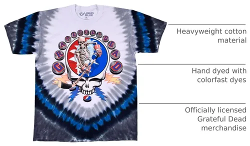 Vista 3 de Liquid Blue Grateful Dead Ny Strangers SYF Hockey Hombres