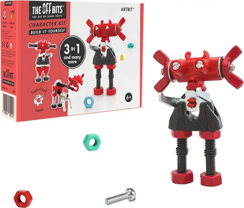 Vista 9 de The Off Bits ArtBit - Juego de construcción de juguetes robot, ideas educativas para regalos de Pascua, kit de aprendizaje de actividades STEM, kit