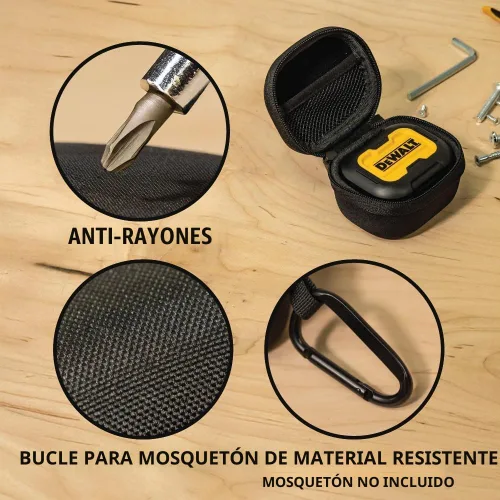 Vista 8 de DEWALT Auriculares inalámbricos con estuche de carga y funda protectora