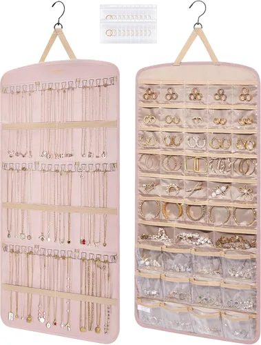 Vista 19 de Bolsas para joyería BAGSMART 50 piezas, pequeñas bolsas con cierre de cremallera para anillos, 5 x 7.6 cm, PVC, para empaquetado de aretes