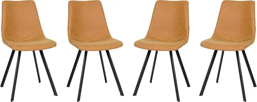Vista 13 de LeisureMod Markley - Silla de comedor, color negro carbón
