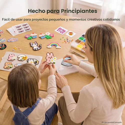 Vista 7 de HTVRONT Mini plancha para manualidades – Hierro pequeño de hierro para Burbuja azul