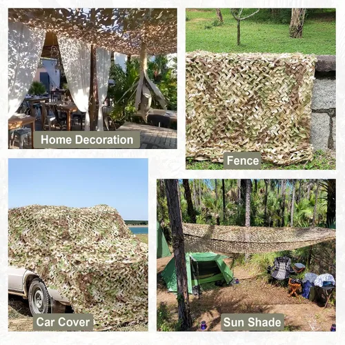 Vista 4 de iunio Red de Camuflaje, Red de Camuflaje, 10 pies×10 pies, 10x20 pies, 20 pies×20 pies, Respaldo de Malla Tela Oxford Red de Camuflaje Excedente