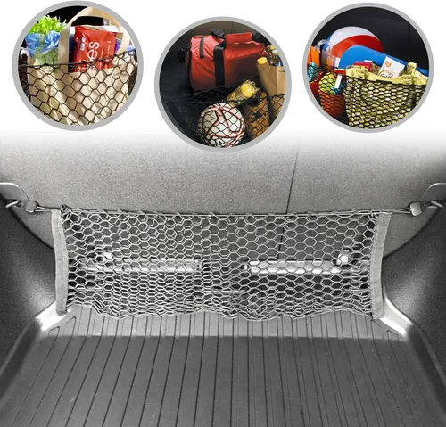 Vista 2 de Red de carga de malla estilo sobre para maletero compatible con Honda HRV HR-V LX EX Touring Sport 2013-2022 – Accesorios de coche – Organizadores