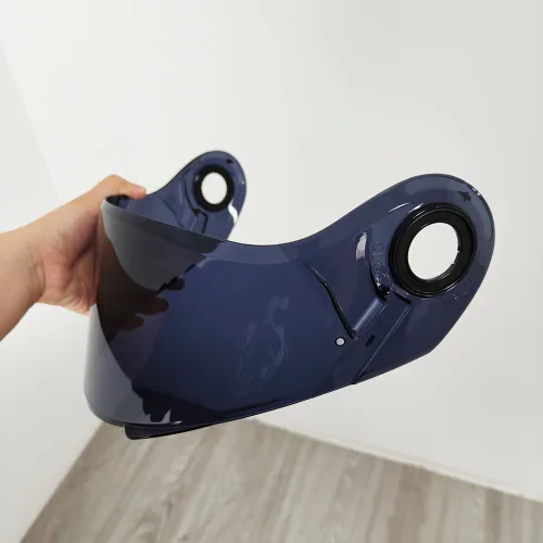 Vista 9 de FF370 - Protector solar para LS2 FF394, FF325, fácil visera, resistente al viento, para casco de moto (azul transparente, para noche de día)