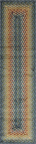 Vista 12 de Maples Rugs Marion - Alfombra bohemia con diseño trenzado, fabricada en Estados Unidos, lavable, antideslizante, para entrada, vestíbulo, cocina