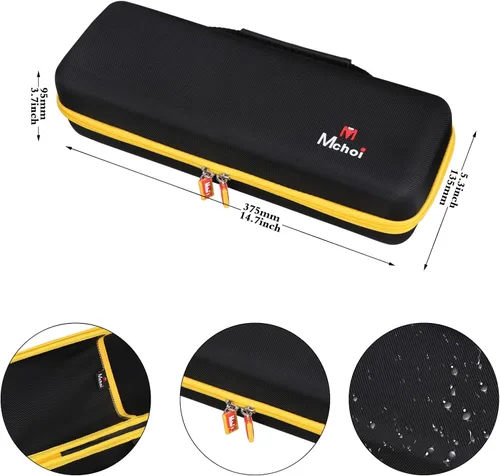 Vista 8 de Mchoi Estuche de almacenamiento rígido para taladro inalámbrico DEWALT 20V MAX en ángulo recto DCD740C1 / DCD740B, solo funda