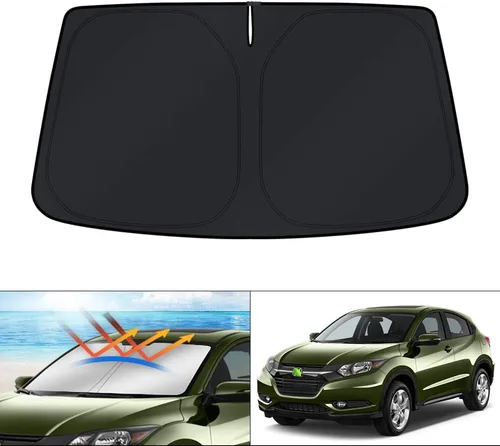 Vista 66 de KUST - Parasol plegable para parabrisas para BMW X1 E84, accesorios 2011 2012 2013 2014 2015, protector de visera de sol ajustable que bloquea