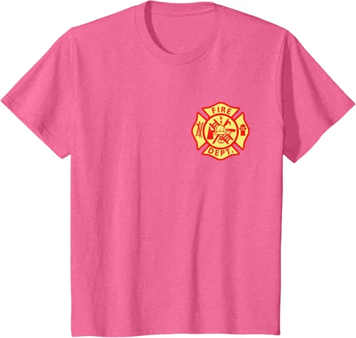 Vista 39 de Camiseta con logotipo de bomberos con símbolo de bombero, Negro