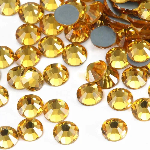 Vista 33 de Dowarm 1440 diamantes de imitación de cristal termofijos, cristales de fijación en caliente para ropa de manualidades, cristal de parte trasera