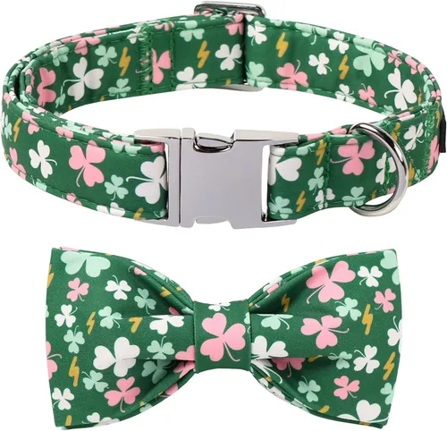Vista 11 de Collar para perro con corbatín de Lionet Paws, Collar de corbatín de verano para perro, Collar para perro ajustable y cómodo, regalo para cachorro