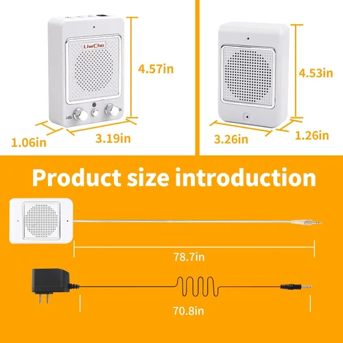 Vista 7 de Sistema de intercomunicación de altavoz de ventana, intercomunicador de contador de ventana de doble vía con cable, altavoz de alta potencia