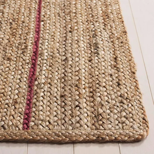 Vista 4 de SAFAVIEH Natural Fiber Collection NF810D - Alfombra de pasillo de 2 pies 3 pulgadas x 8 pies, natural y dorado, hecha a mano de tejido plano a