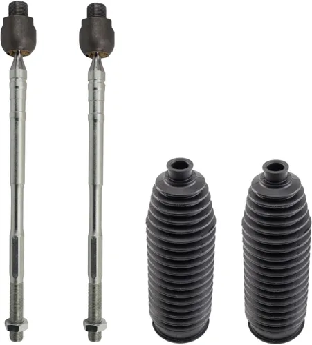 Vista 103 de TRQ Kit de dirección delantera con barra de acoplamiento de fuelle de piñón y cremallera compatible con Toyota Echo 2000-2005