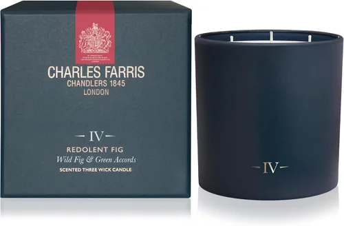 Vista 10 de Charles Farris British Expedition - Vela perfumada de 3 mechas de clavo, tabaco y té de menta