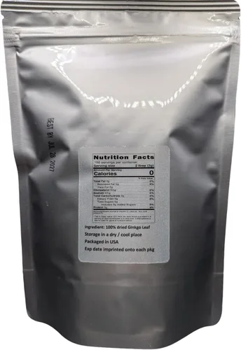 Vista 2 de Hoja de ginkgo – Hoja suelta de ginkgo biloba premium 100% de la naturaleza (01 oz)