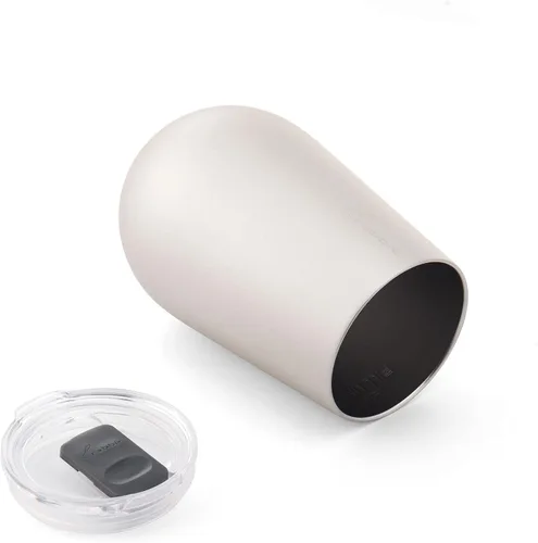 Vista 5 de Rabbit Vaso de vino de acero inoxidable de doble pared, incluye tapa deslizante sin salpicaduras