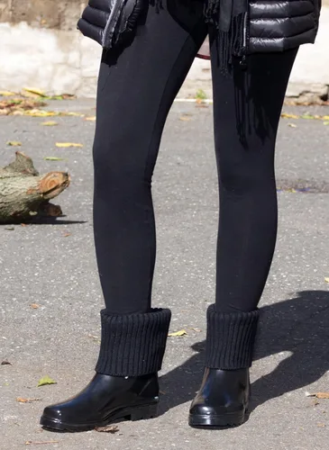 Vista 5 de Forever Young Botas de lluvia de goma de tacón bajo para mujer