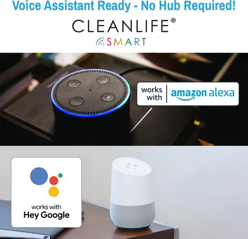 Vista 3 de CLEANLIFE Bombilla LED Smart Gen 2 A19 – RGB + bombilla inteligente blanca sintonizable con WiFi y control de luz Bluetooth – Controlada por