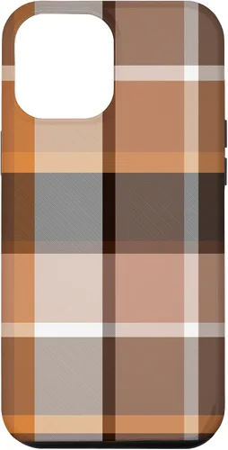 Vista 25 de iPhone 16 Buffalo Check Orange Brown Gingham Scottish Pattern Style Case
