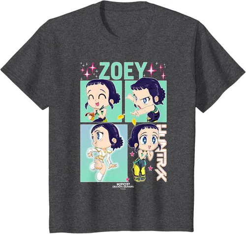 Vista 35 de Kpop Demon Hunters Zoey Camiseta Oficialmente Autorizada