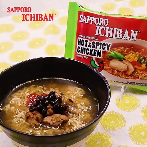 Vista 7 de [SAPPORO ICHIBAN] Fideos Ramen, sabor a pollo picante y picante, fideos instantáneos japoneses de sabor n.º 1 (3.5 onzas x 24 paquetes) Paquete
