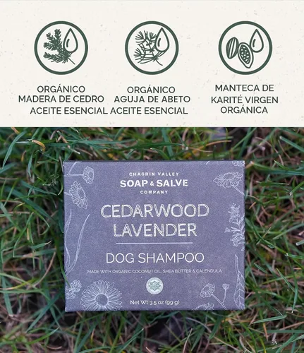 Vista 3 de Chagrin Valley Soap & Salve Champú y acondicionador orgánico certificado para perros, champú para perros que alivia la picazón en la piel