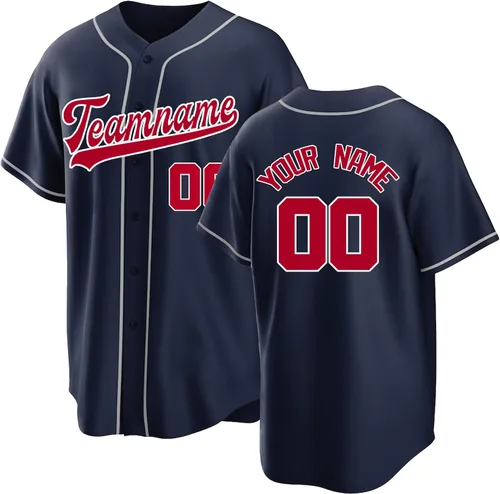 Vista 8 de Camiseta de béisbol personalizada cosida con el nombre del equipo, número de equipo, camisas con logotipo, uniforme deportivo impreso para hombres