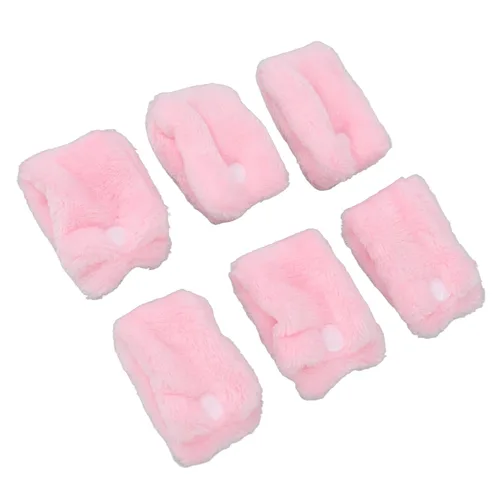 Vista 8 de Ymiko Juego de 12 rodillos rizadores sin calor de forro polar para cabello largo y corto, herramientas de peinado reutilizables durante la noche sin