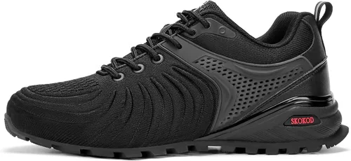 Vista 8 de Zapatos de punta de acero para hombre, zapatillas de seguridad compuestas, zapatos casuales de trabajo, cómodos, a prueba de pinchazos