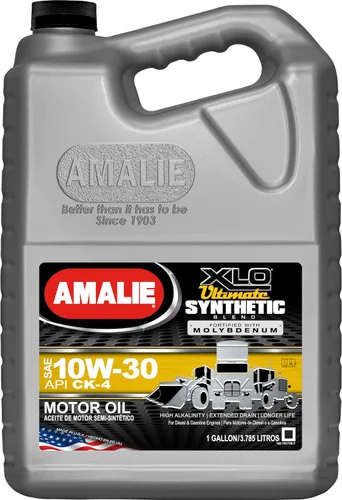 Vista 12 de Amalie Super XLO Ultimate 5W-40 Aceite para motor completamente sintético con molibdeno resistente (160-60197-36) 1 galón, paquete de 4 Fabricado