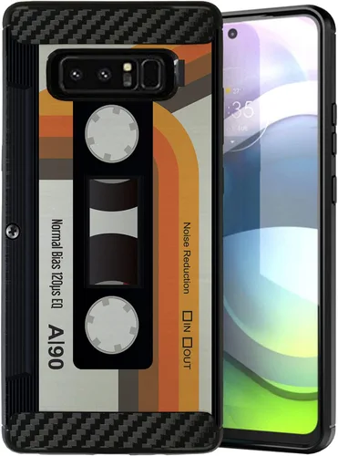 Vista 11 de CasesOnDeck - Funda compatible con Samsung Galaxy Note 8 (Carbon Flex) y Note 8, diseño moderno de ajuste delgado, con golpes y caídas (astronauta)