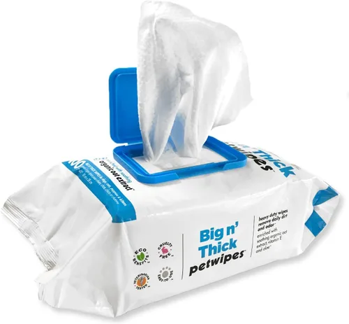 Vista 8 de Petkin Big N' Thick Toallitas para Mascotas 100