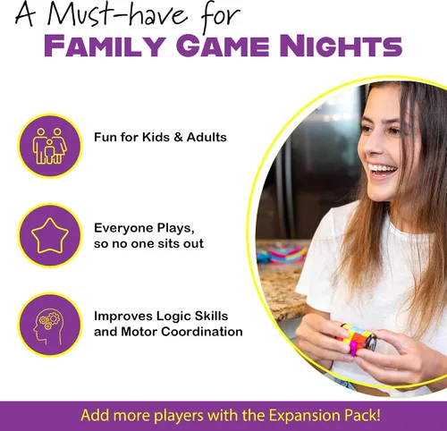 Vista 8 de Project Genius Juego Head Spin – Noche de juegos familiares, Fidget Spinners, 200 tarjetas de rompecabezas de lógica, a partir de 8 años, juego